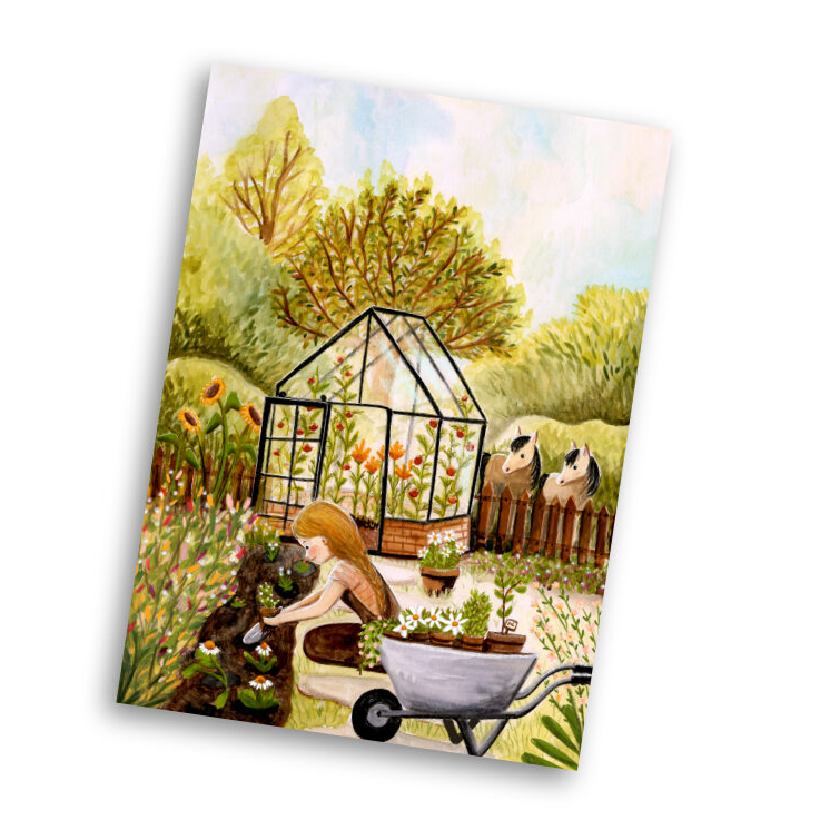 Carte illustrée-Gardenning-Esther Bennink
