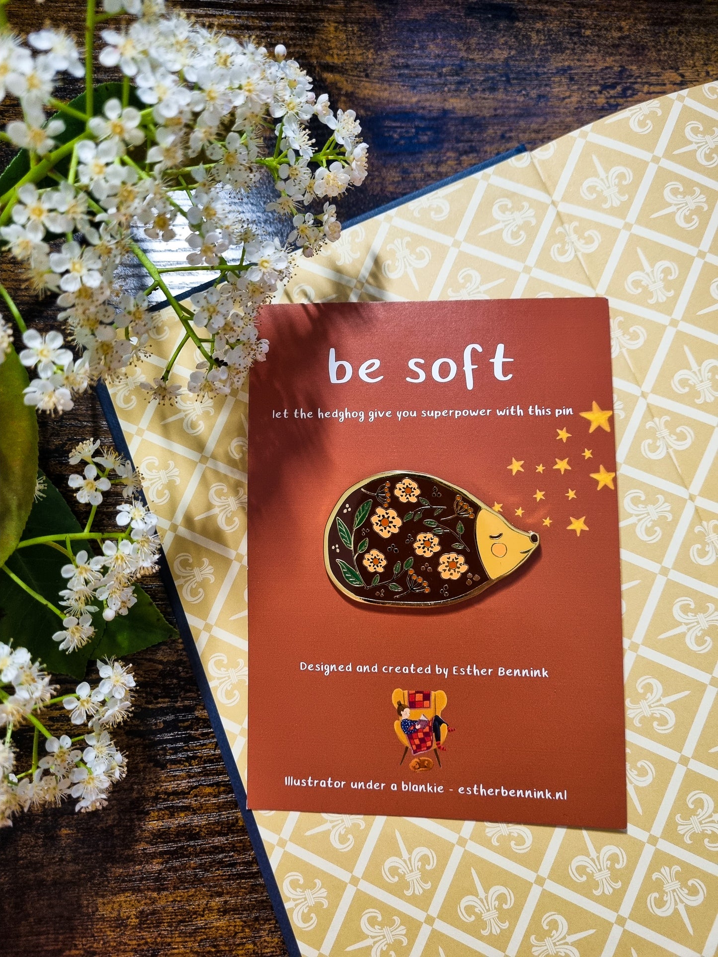 Pin's Hérisson-Be soft-Esther Bennink