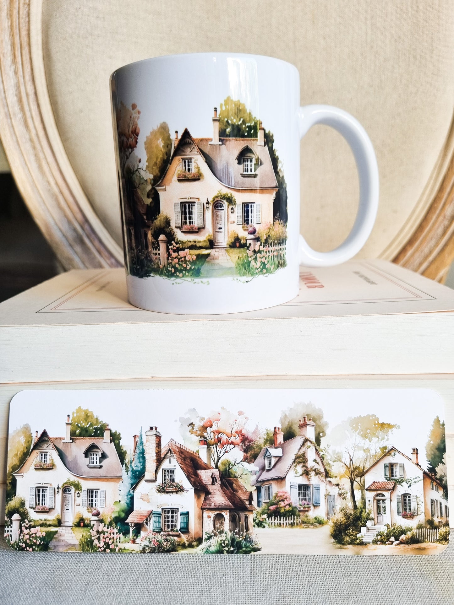 Pack Mug/Papeterie-Promenade en village français