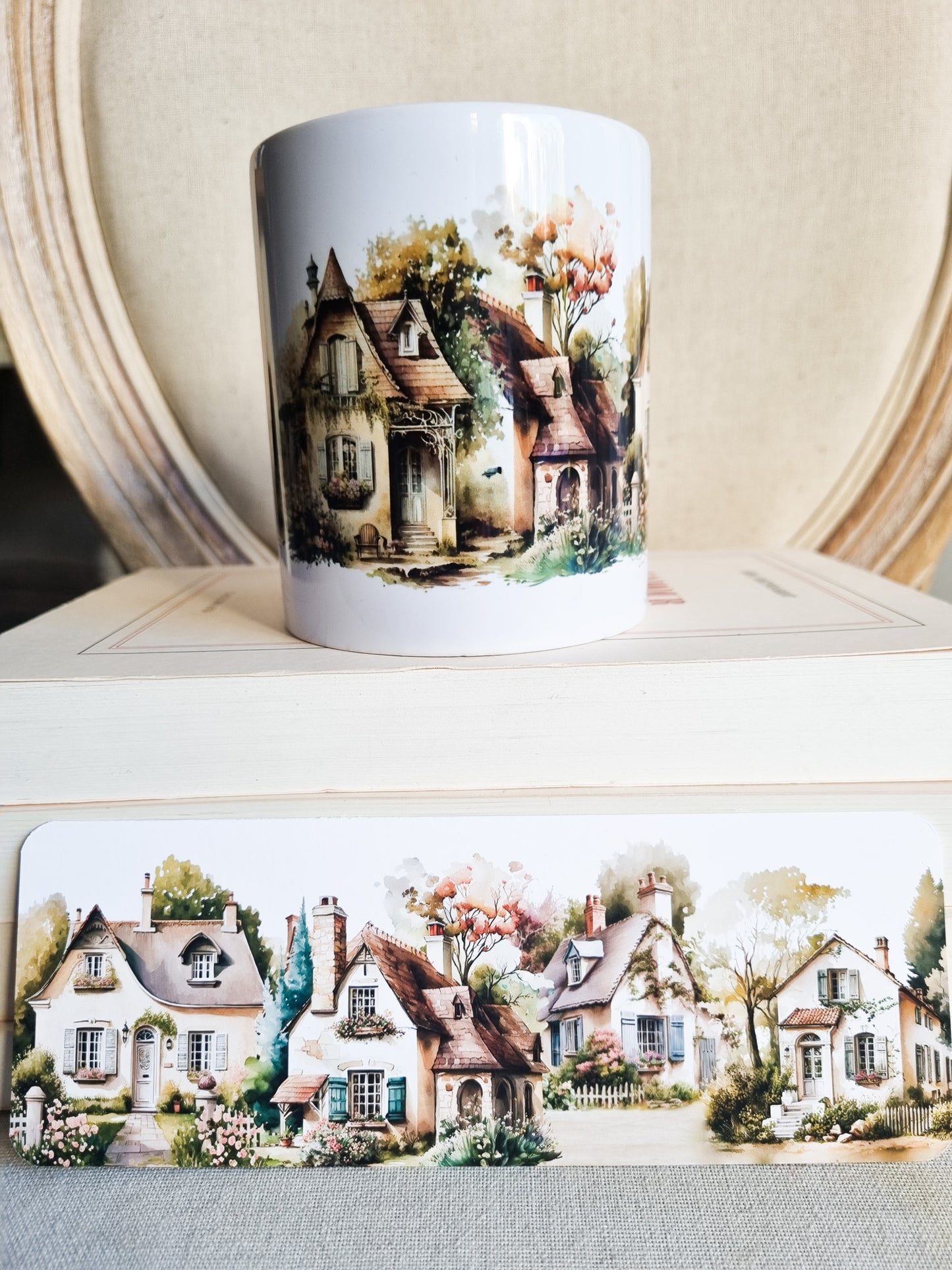 Pack Mug/Papeterie-Promenade en village français