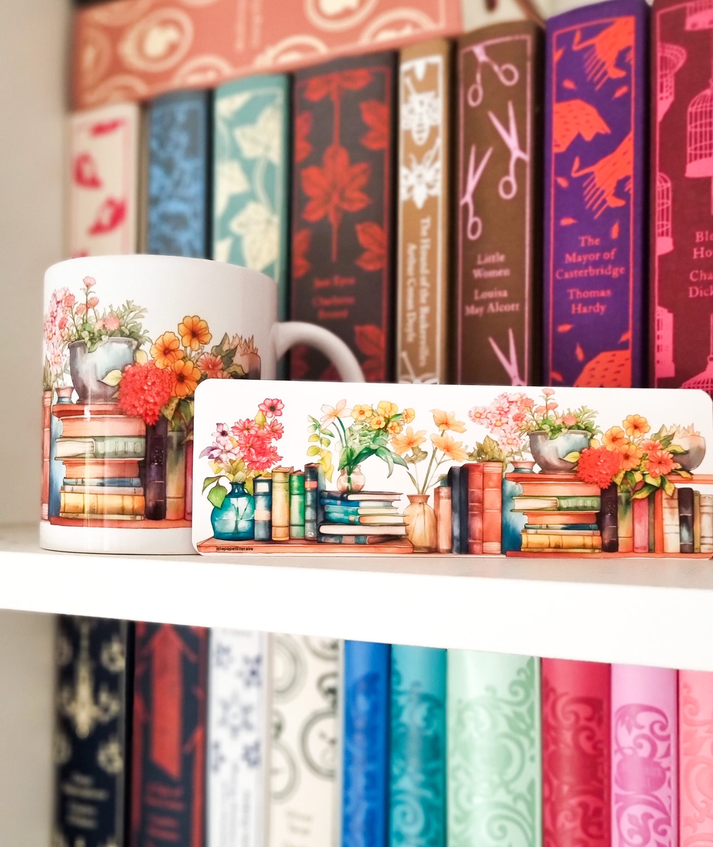 PackMug/Marque-page Etagère fleurie
