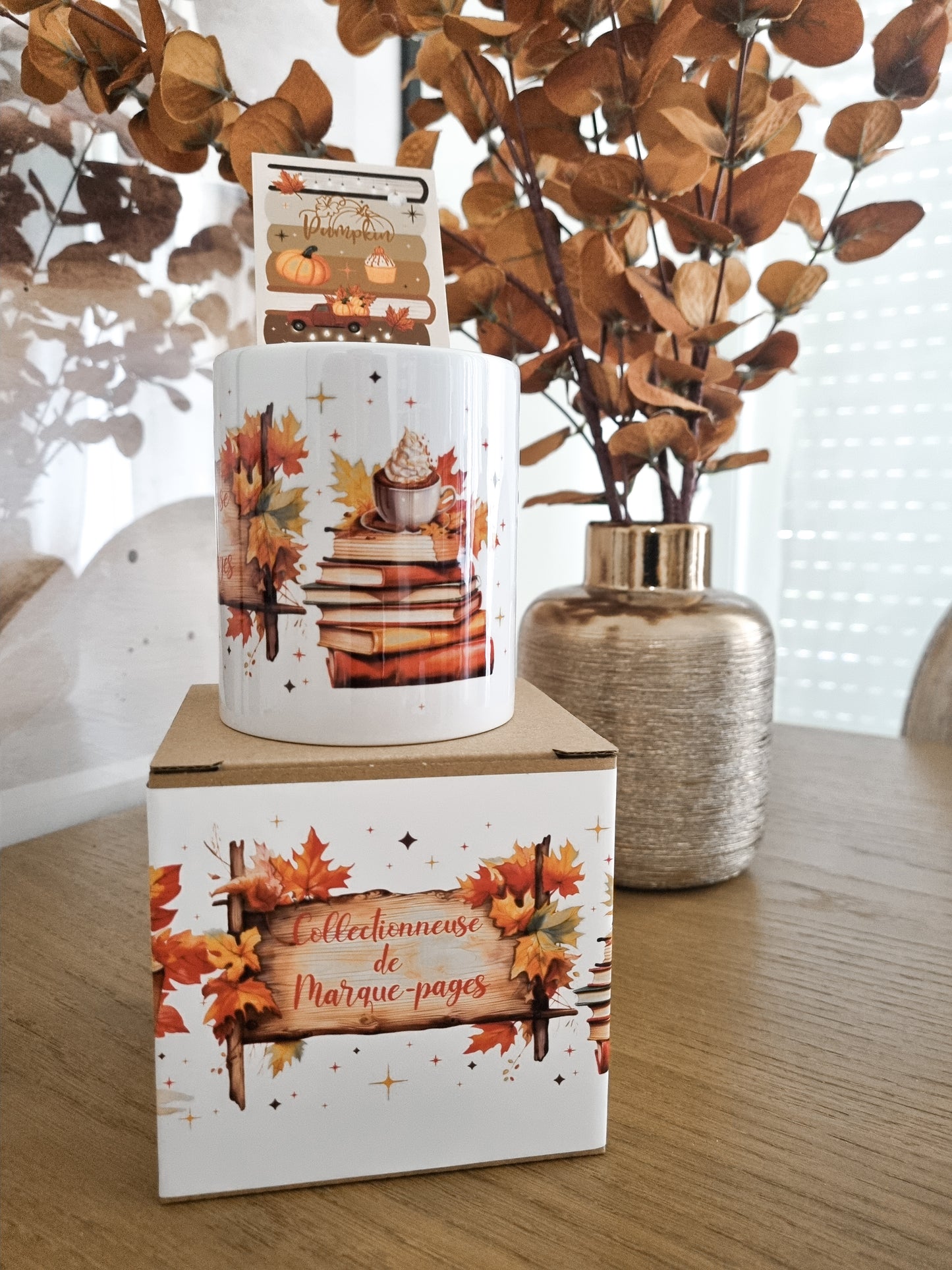 Les imparfaits-Pot en céramique-Collectionneuse de marque-pages version automne