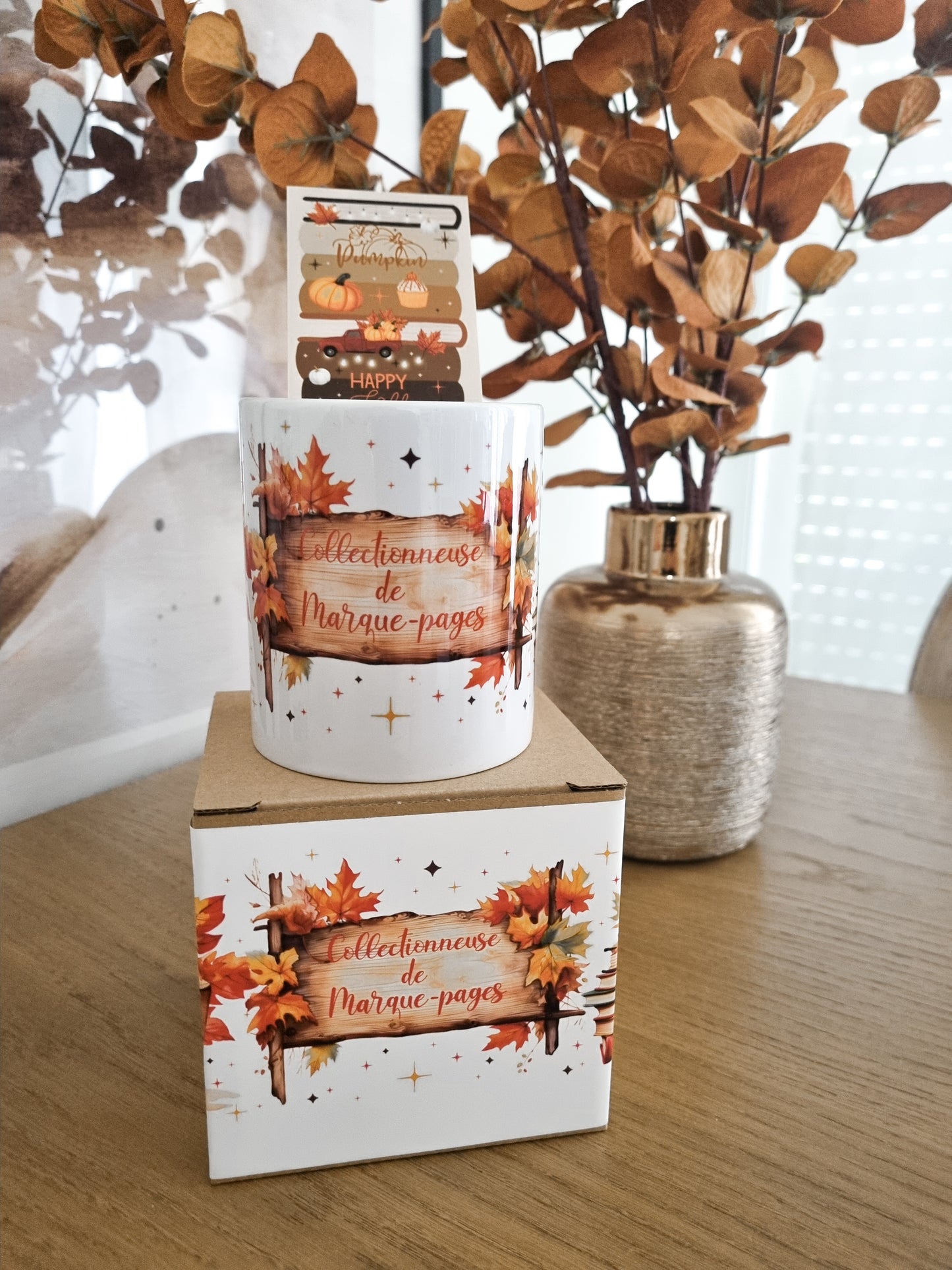 Les imparfaits-Pot en céramique-Collectionneuse de marque-pages version automne