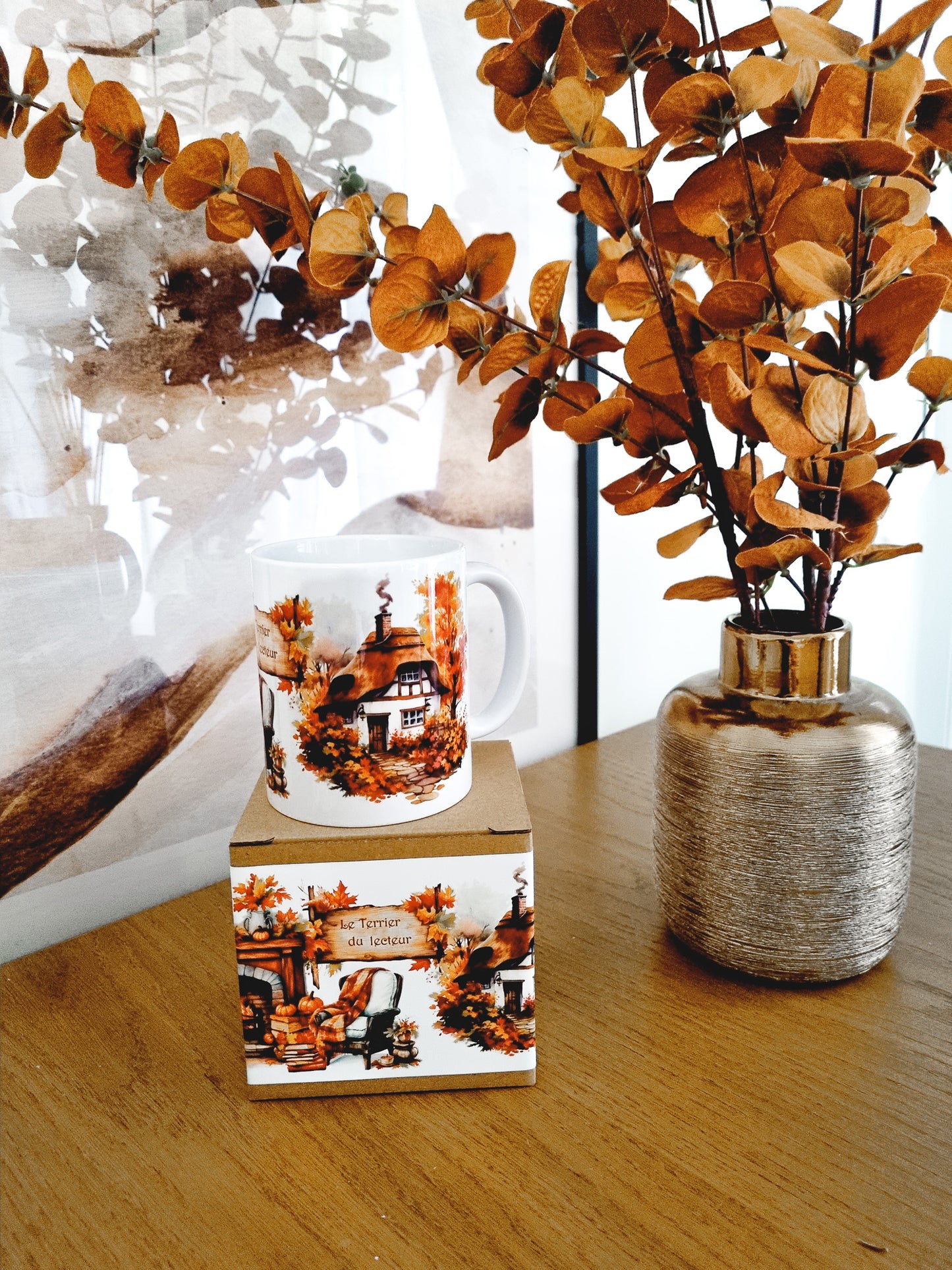 Pack Mug/Marque-page d'automne-Le Terrier du lecteur