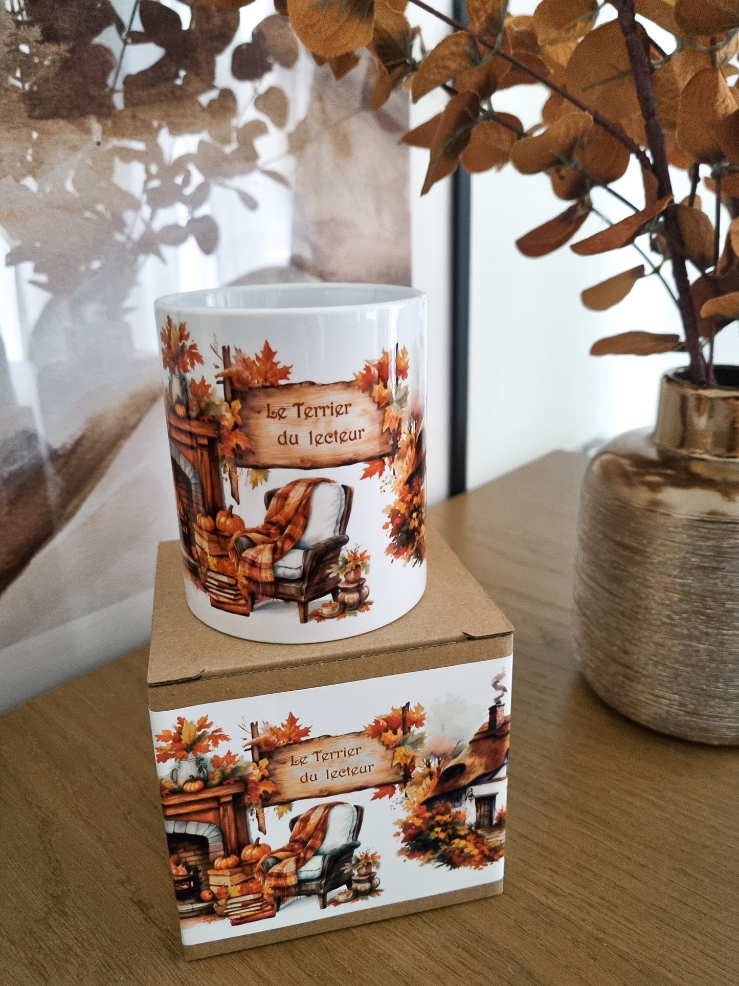 Mug d'automne-Le Terrier du lecteur