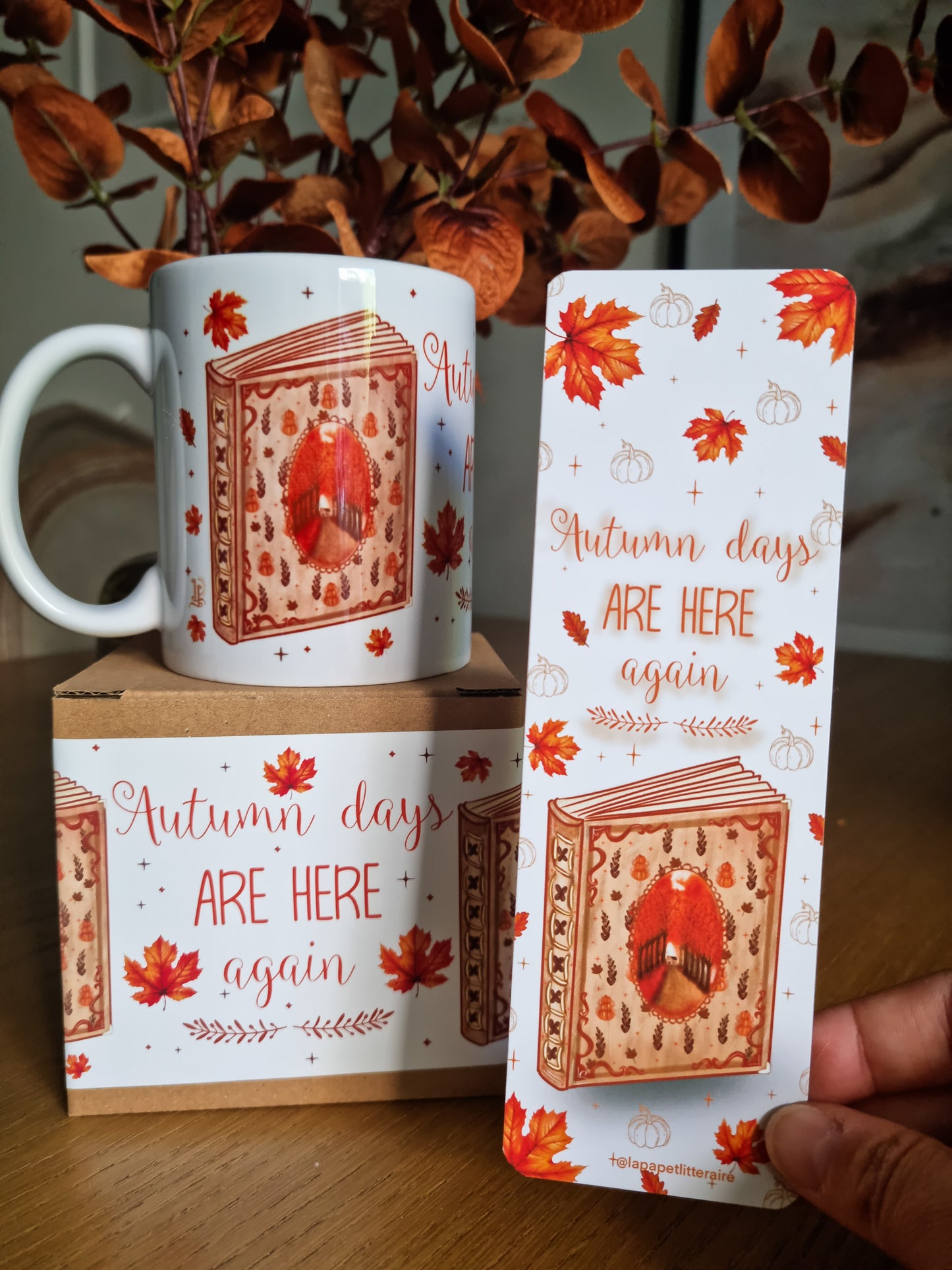 Pack Mug/marque-page-Autumn days are here again