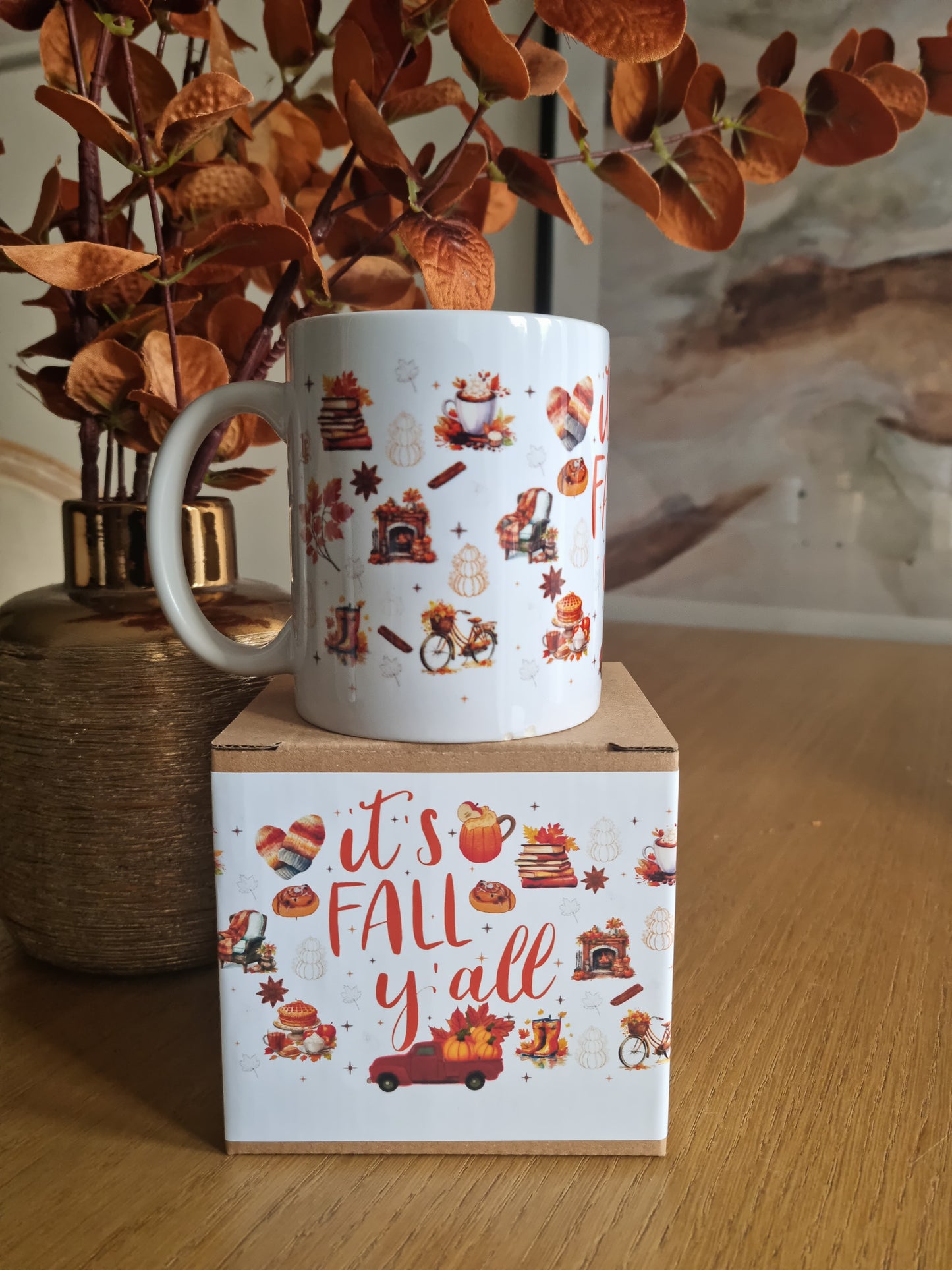 Pack Mug/Marque-page d'automne-It's fall y'all