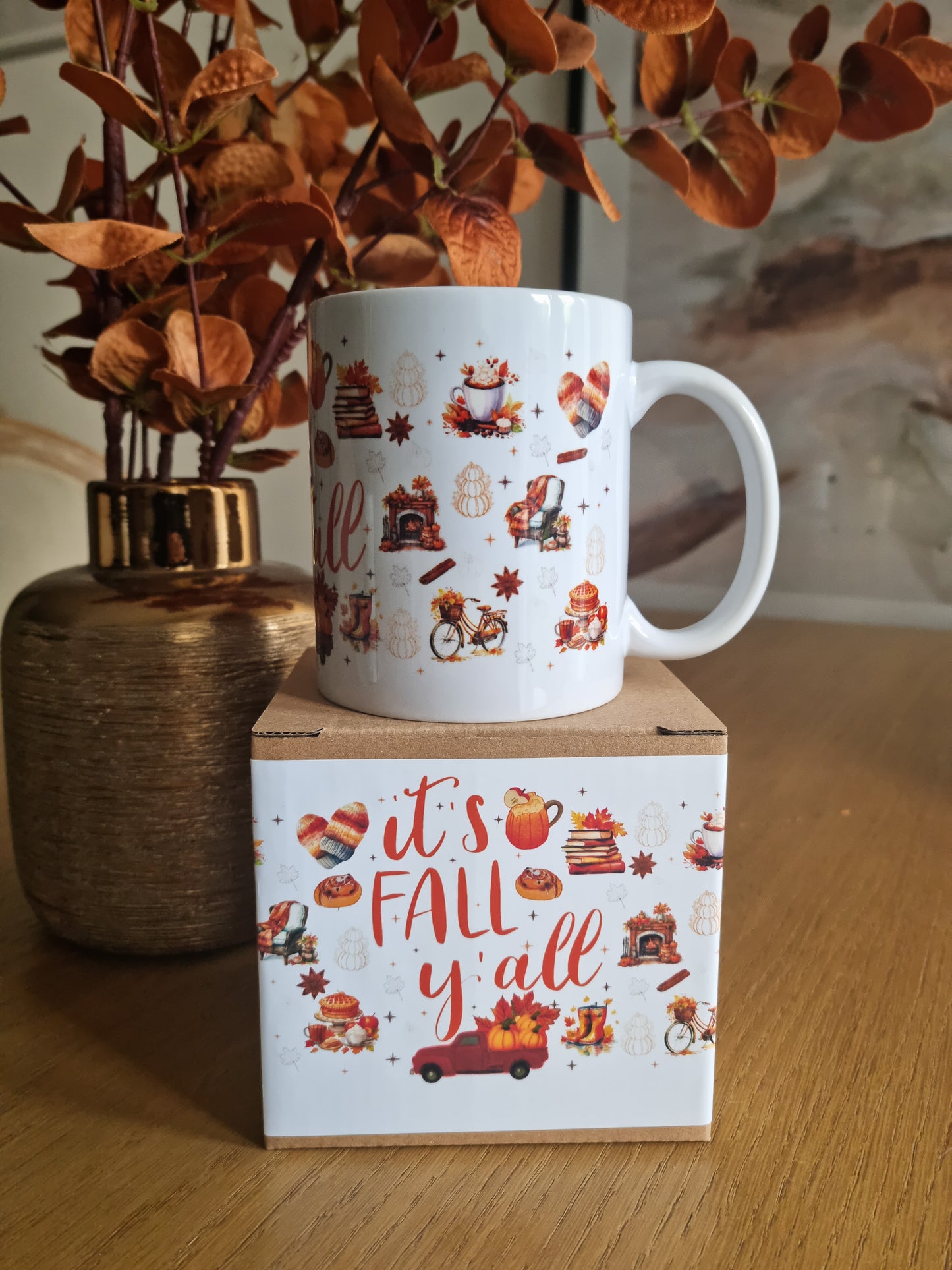 Pack Mug/Marque-page d'automne-It's fall y'all
