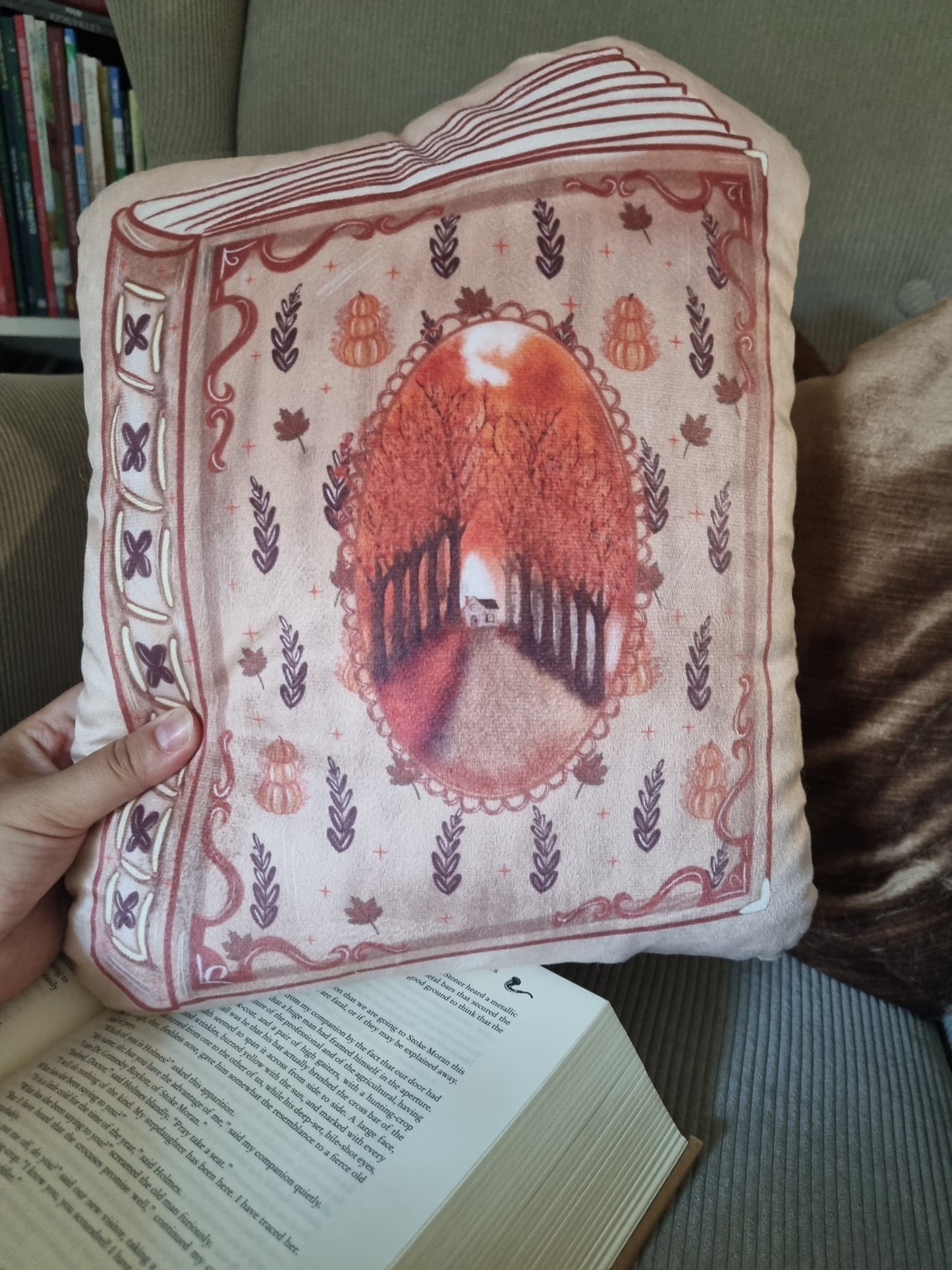 Coussin illustré Autumn Reader