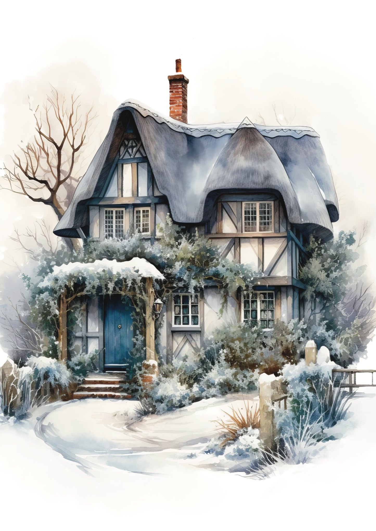Affiche Cottage hivernal - La Papet' Littéraire