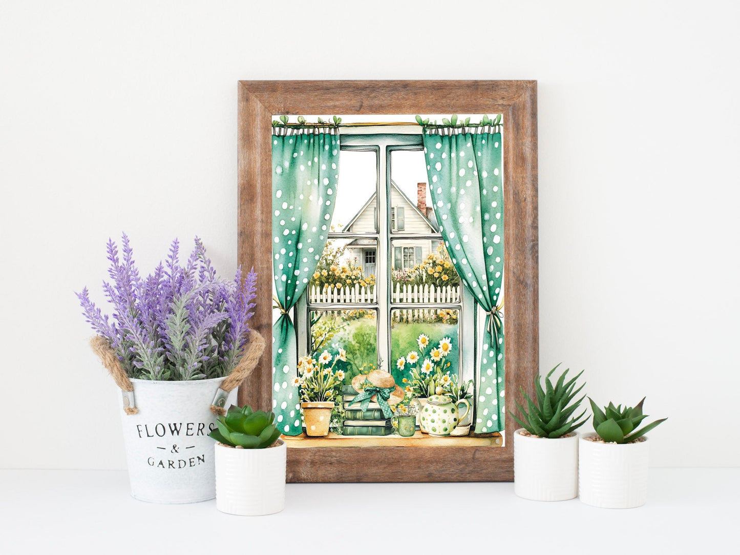 Affiche Fenêtre sur jardin - La Papet' Littéraire