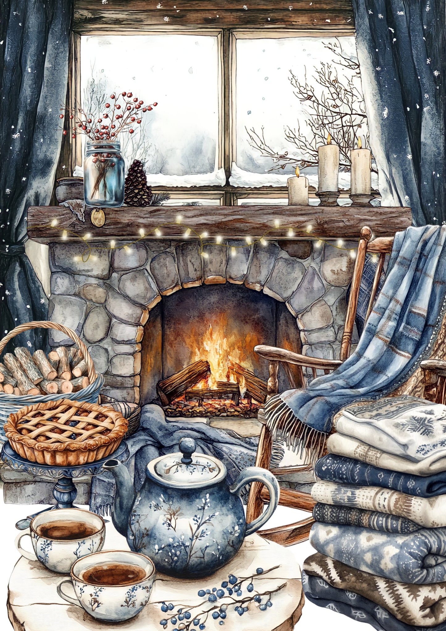Affiche Parfum d’Hiver et de Livres - La Papet' Littéraire