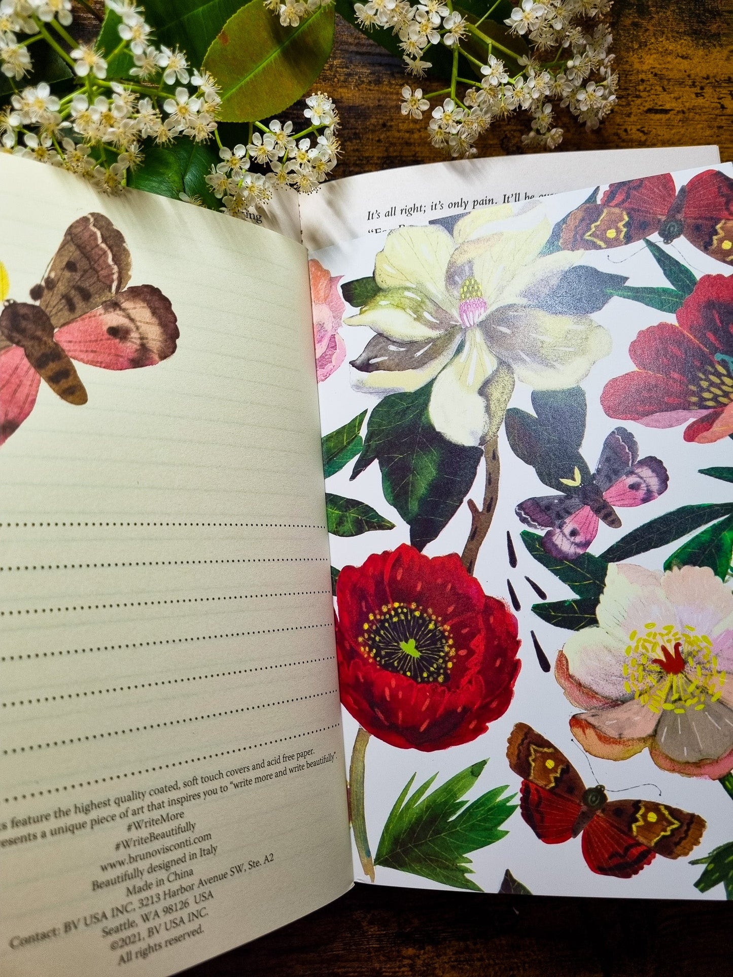 Carnet de notes A5-Au coeur des pivoines - La Papet' Littéraire