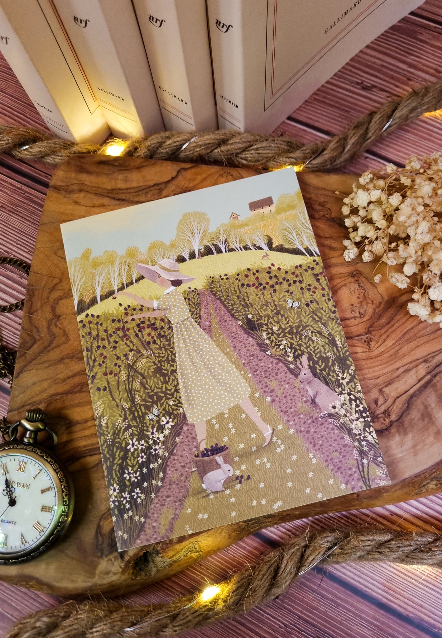 Carte anniversaire - Berry Picking - Jane Newland - La Papet' Littéraire