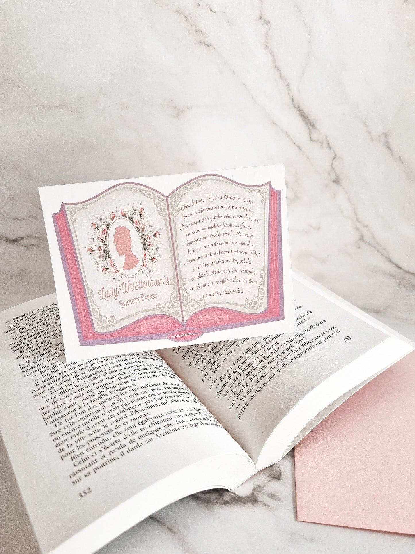 Carte Livre Lady Whistledown - Bridgerton - La Papet' Littéraire