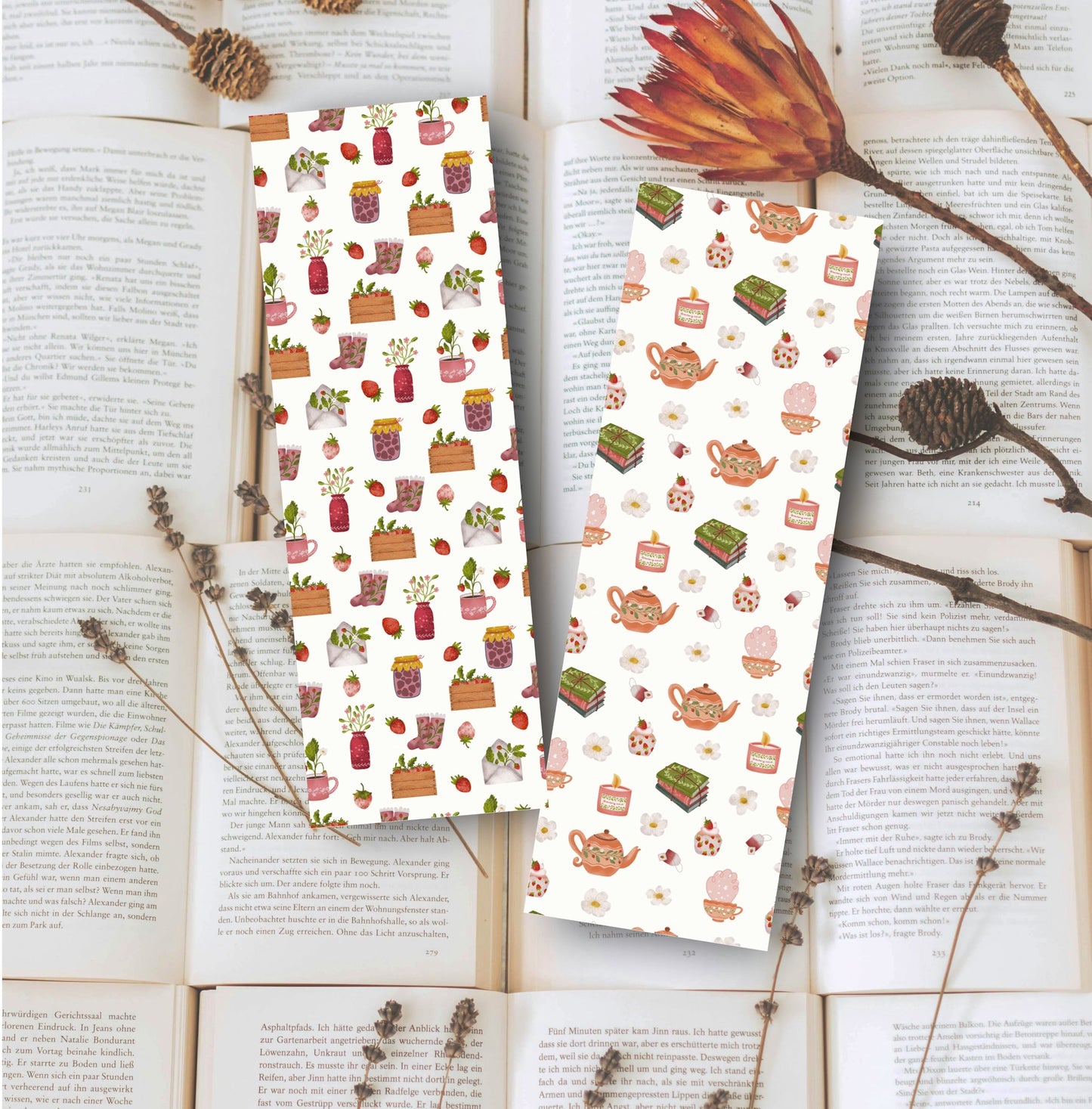 Duo de marque - pages Du thé des livres et des fraises - La Papet' Littéraire