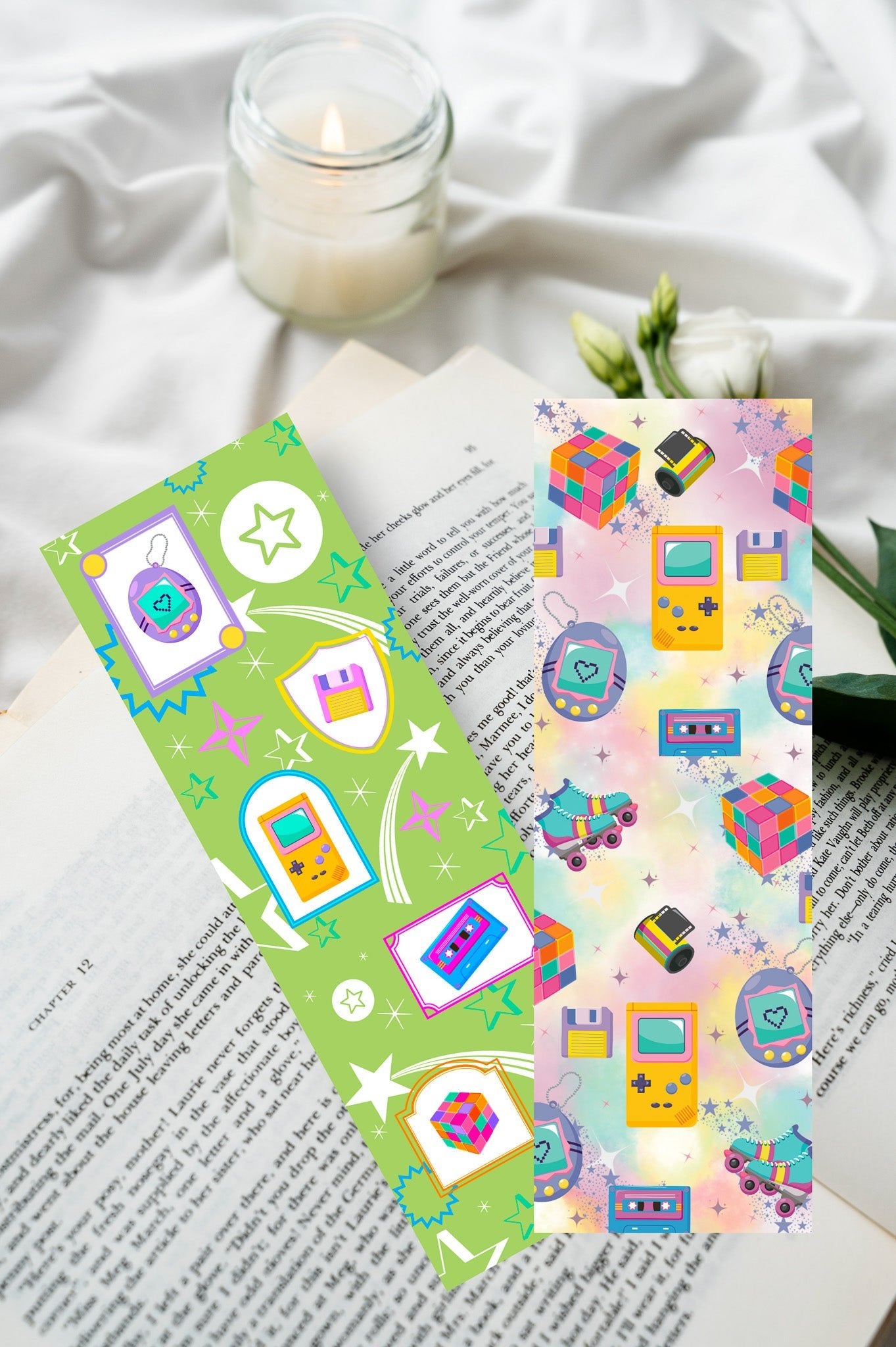 Duo de marque pages Retro Vibes - La Papet' Littéraire