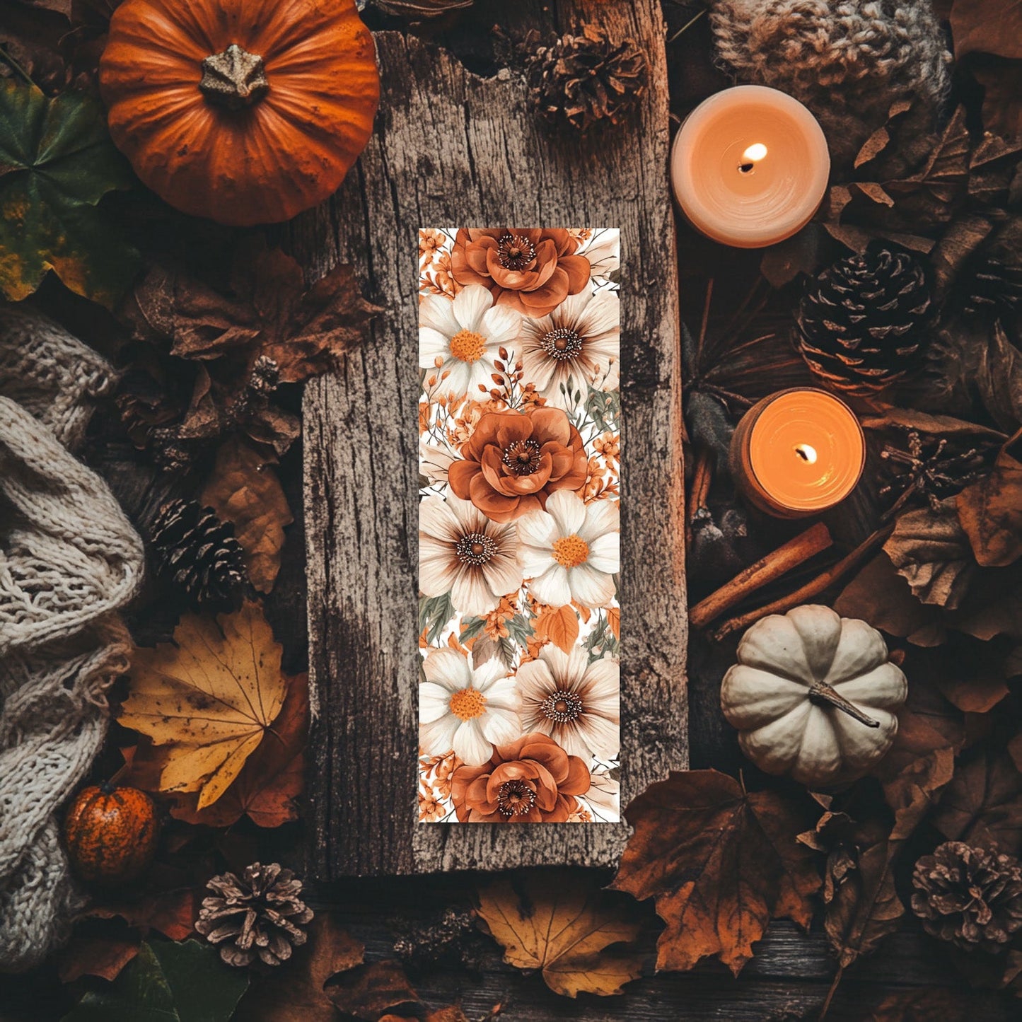 Marque - page automne – Fleurs d'automne - La Papet' Littéraire