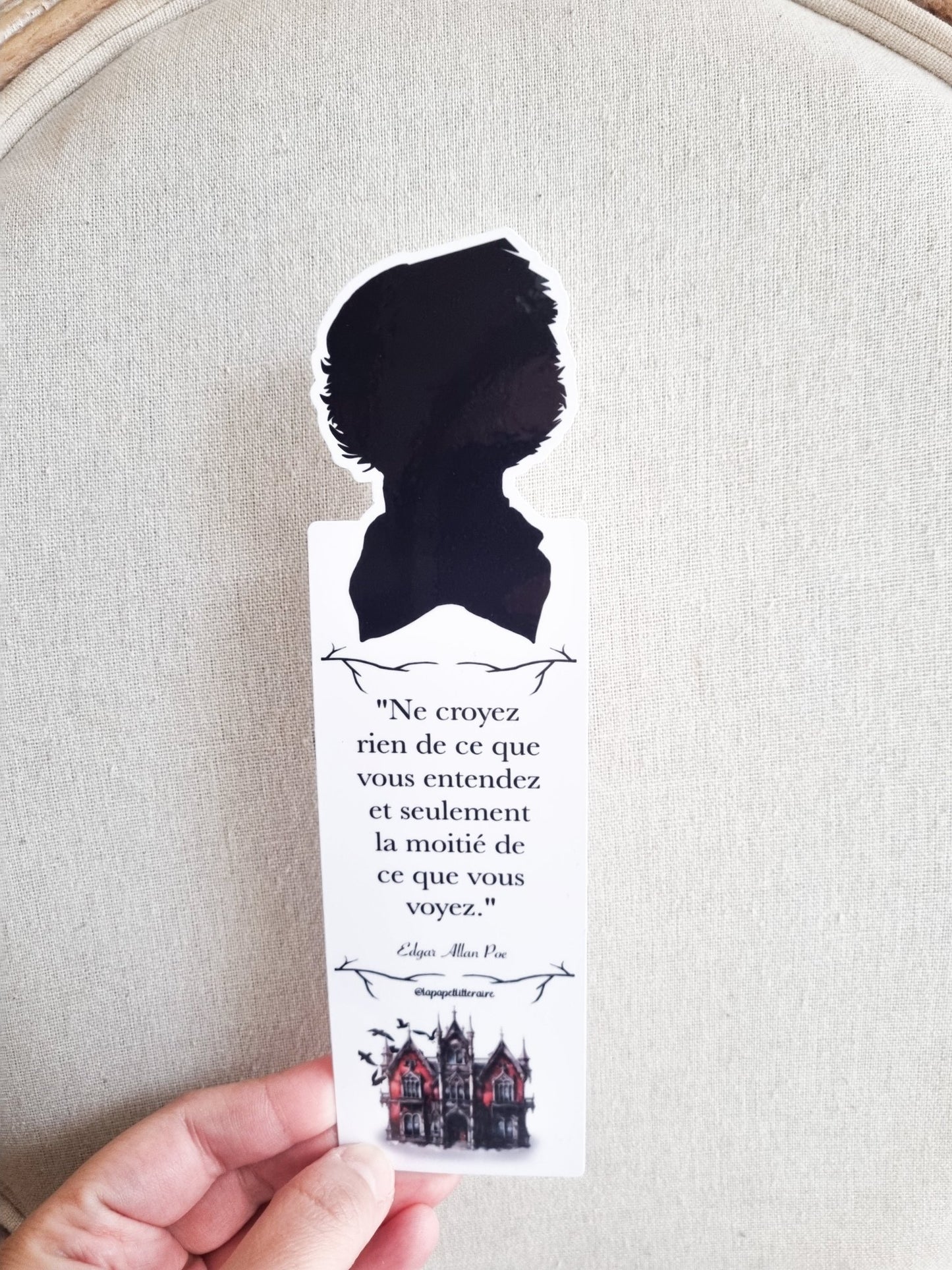 Marque-page citation-Edgar Allan Poe - La Papet' Littéraire