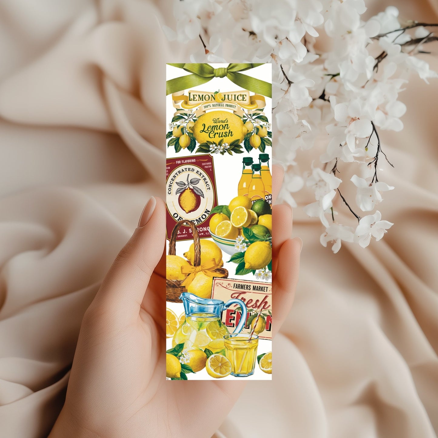Marque - page citronné Lemon Crush – Papeterie estivale fruitée - La Papet' Littéraire