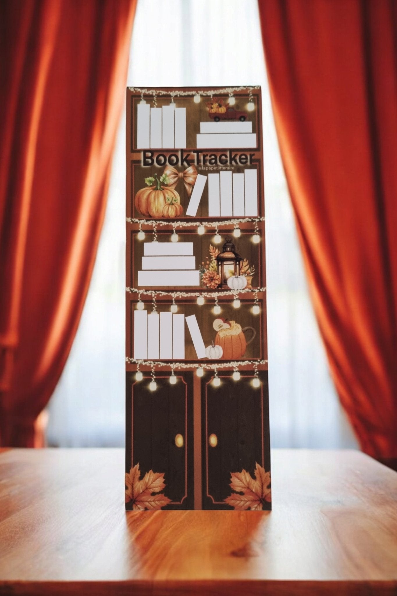 Marque - page d'automne - Book Tracker - La Papet' Littéraire