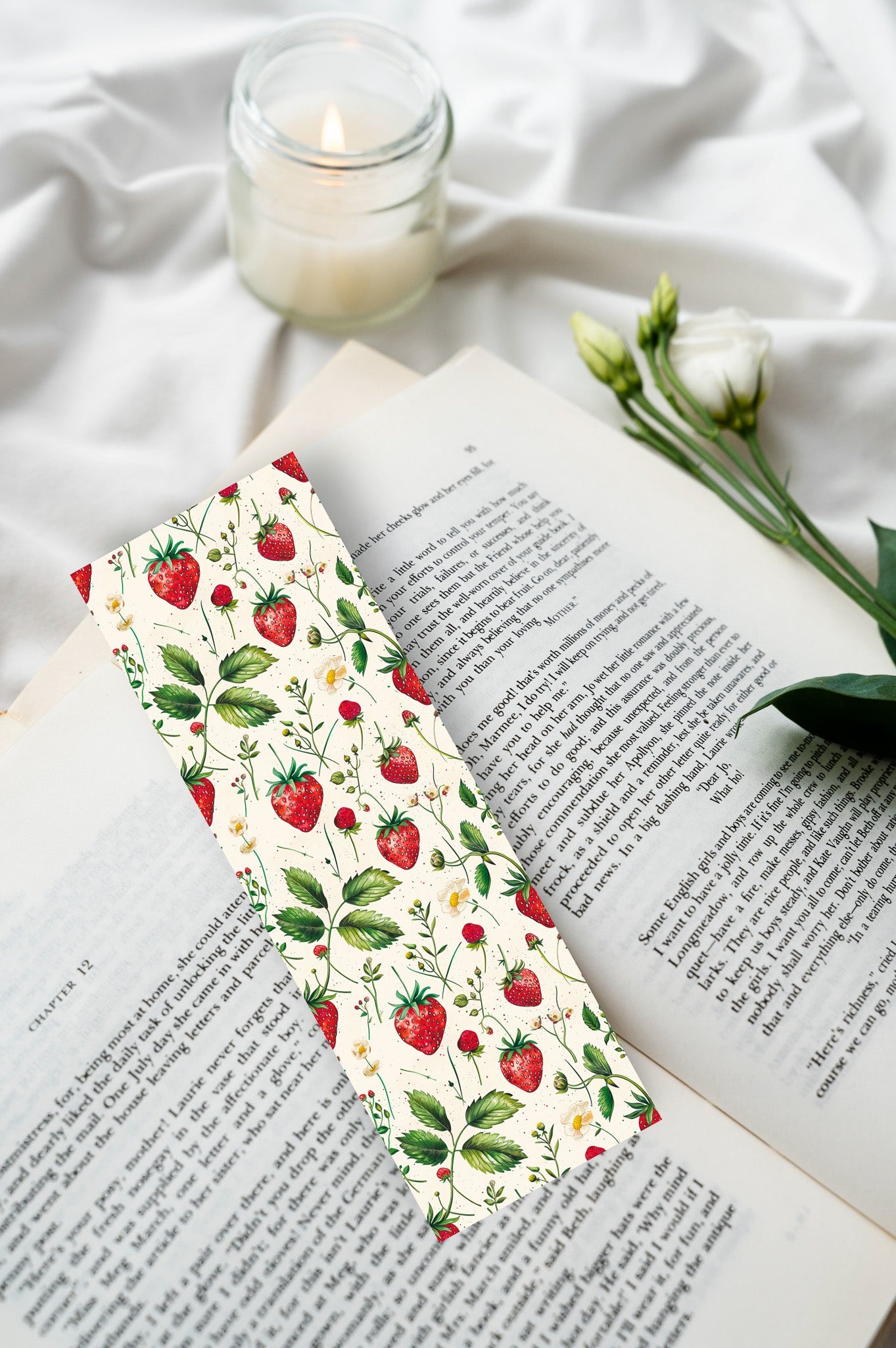 Marque - page Fraises vintage - La Papet' Littéraire