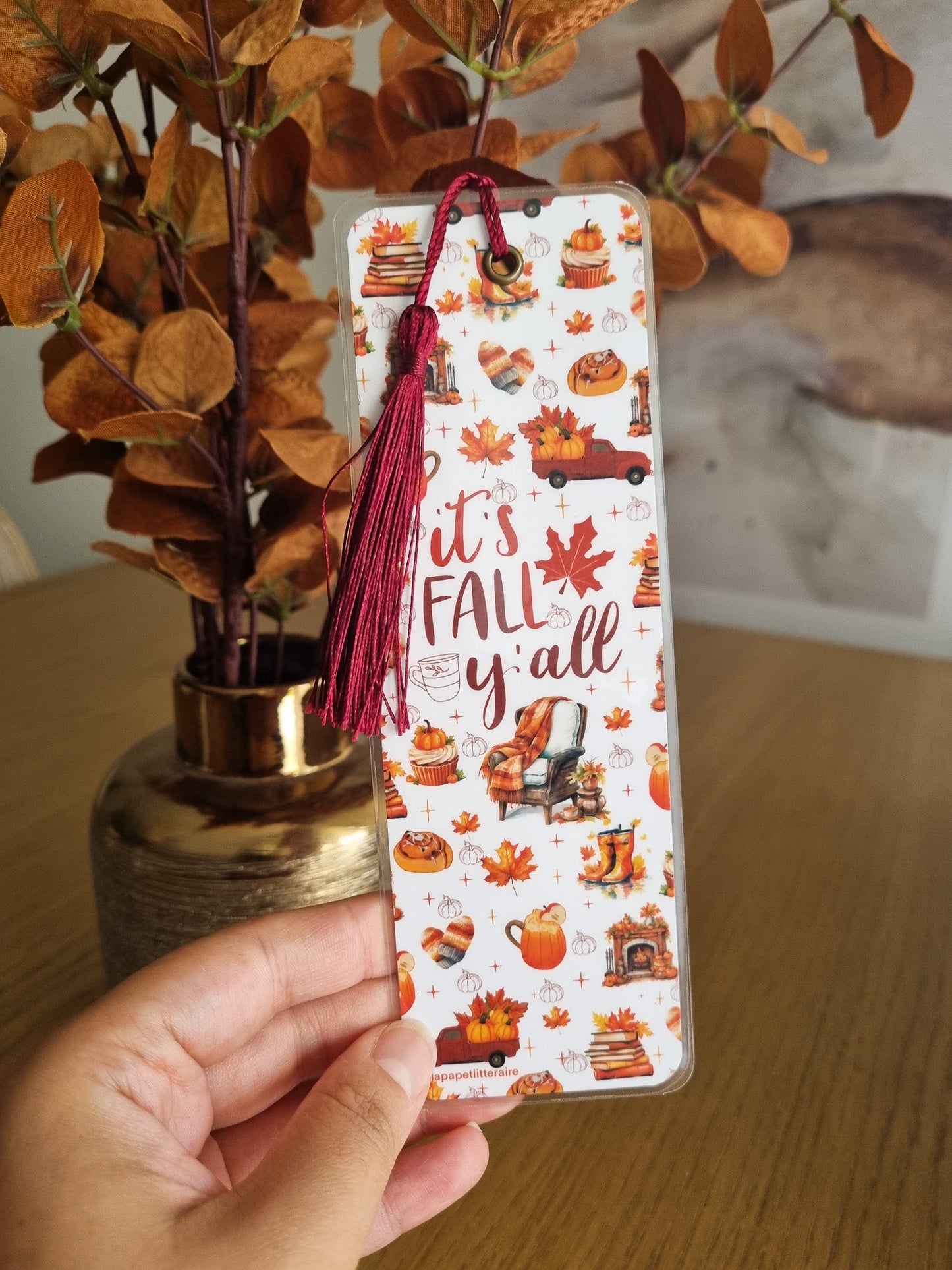 Marque - page livre - It's fall y'all - La Papet' Littéraire