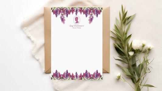 Papier à lettre à imprimer Bridgerton - Lady Whistledown - La Papet' Littéraire