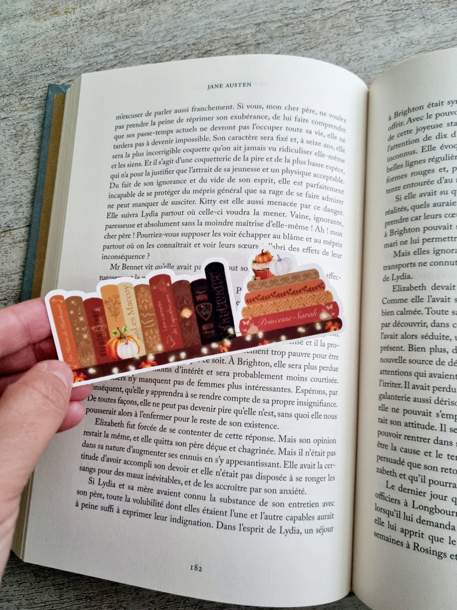 Sticker bibliothèque automne - La Papet' Littéraire