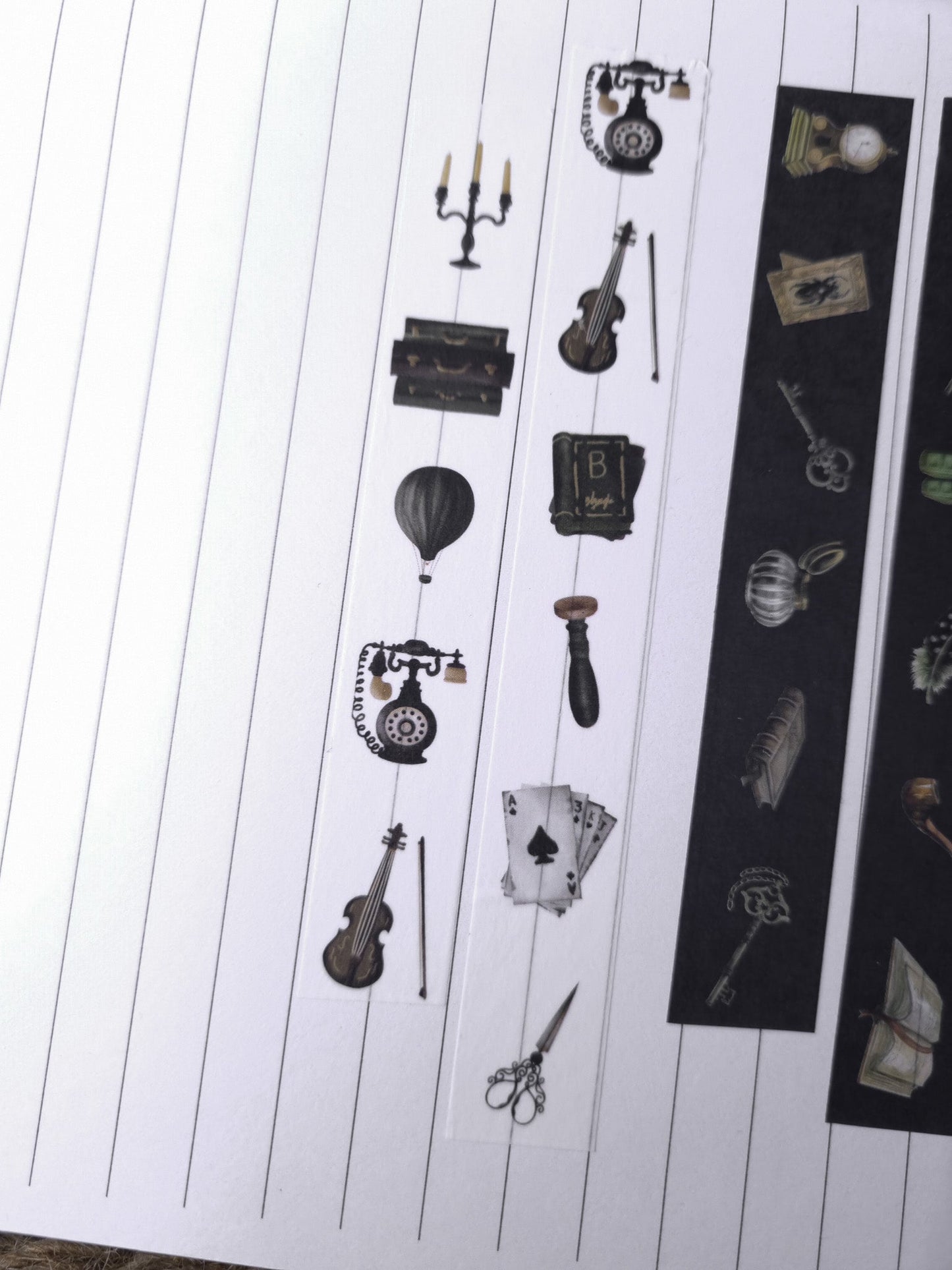 Washi tape - Dark Academia - La Papet' Littéraire