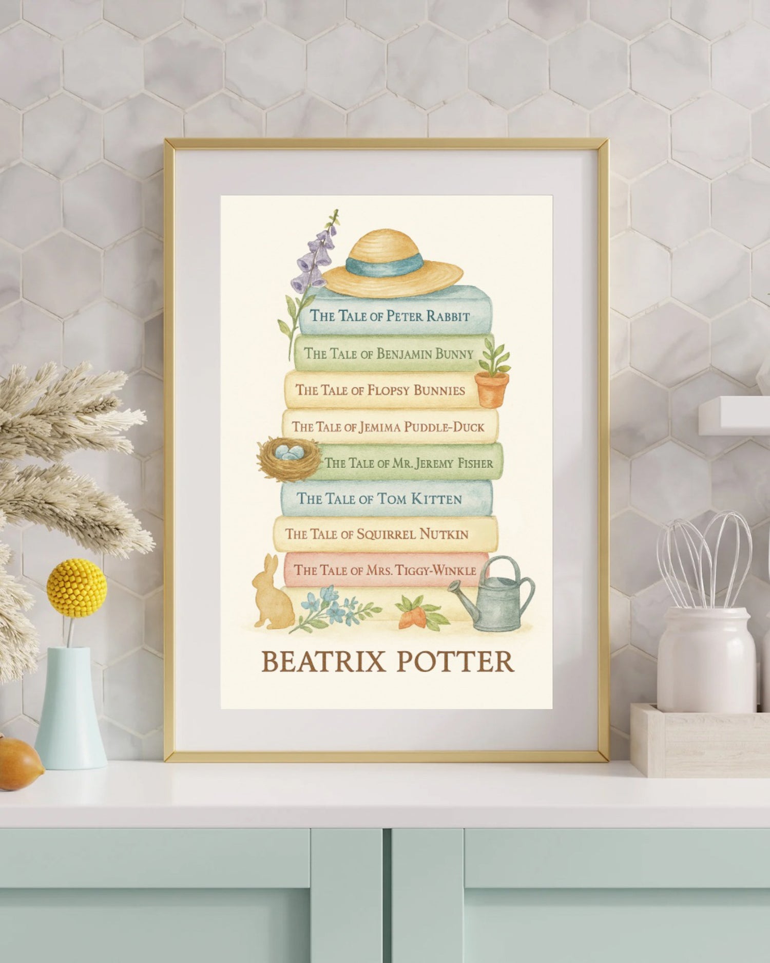 Papeterie Beatrix Potter – Marque-pages, affiches et stickers illustrés