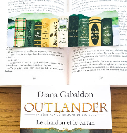 Marque-page Outlander-Les livres de la saga