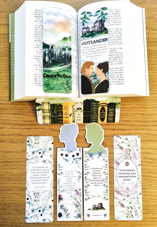 Set de 7 marque-pages Outlander dont 1 offert