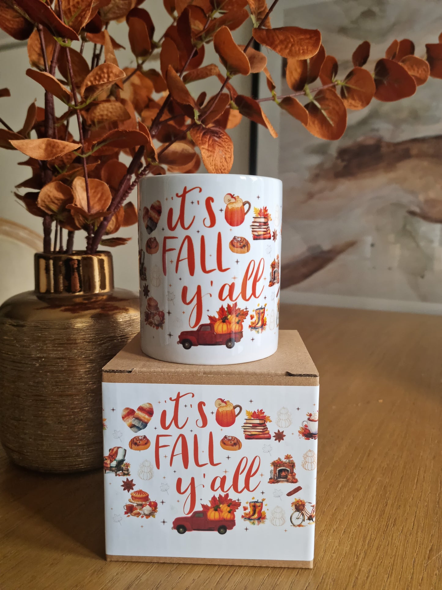 Pack Mug/Marque-page d'automne-It's fall y'all