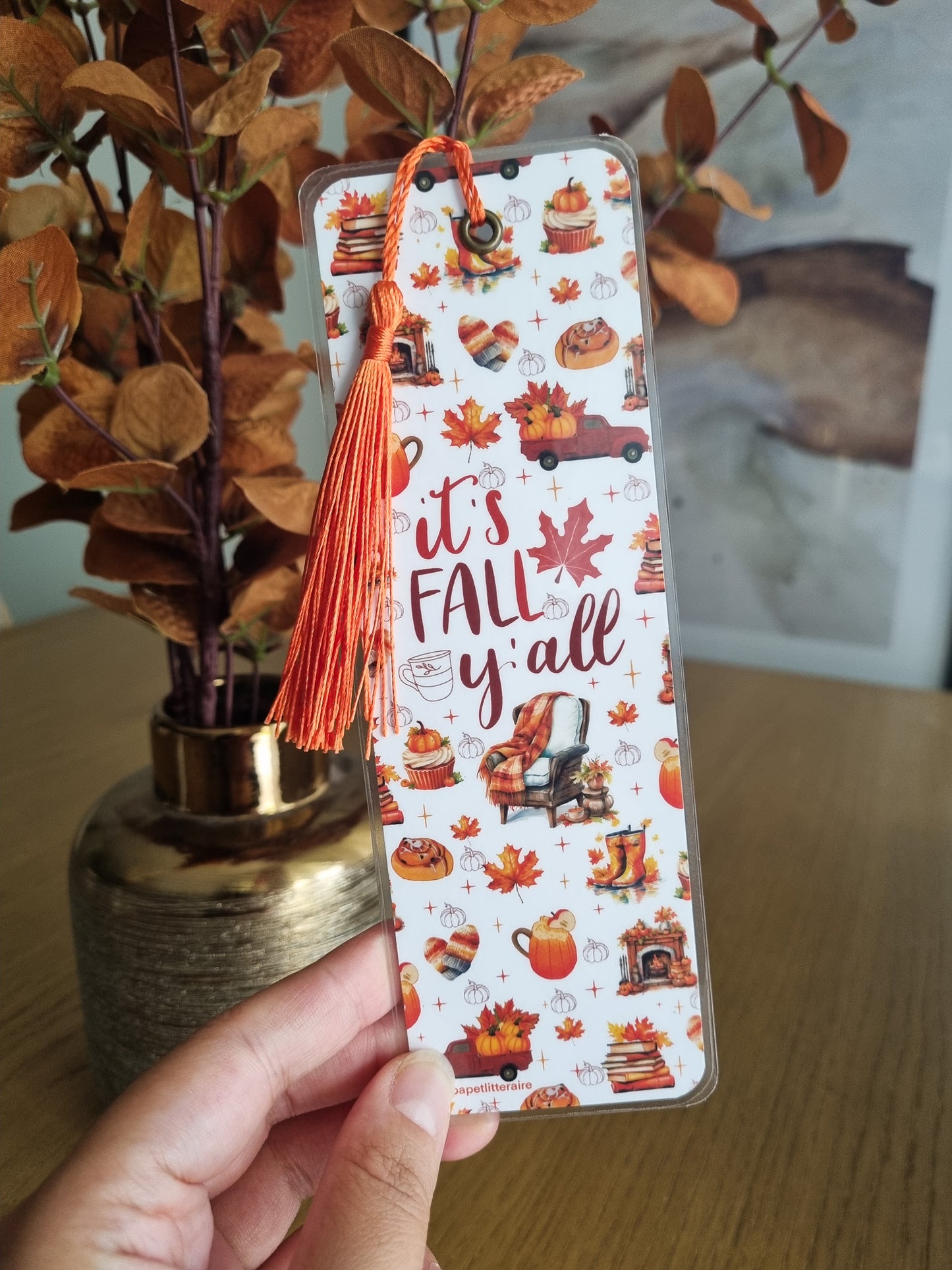 Marque-page livre-It's fall y'all
