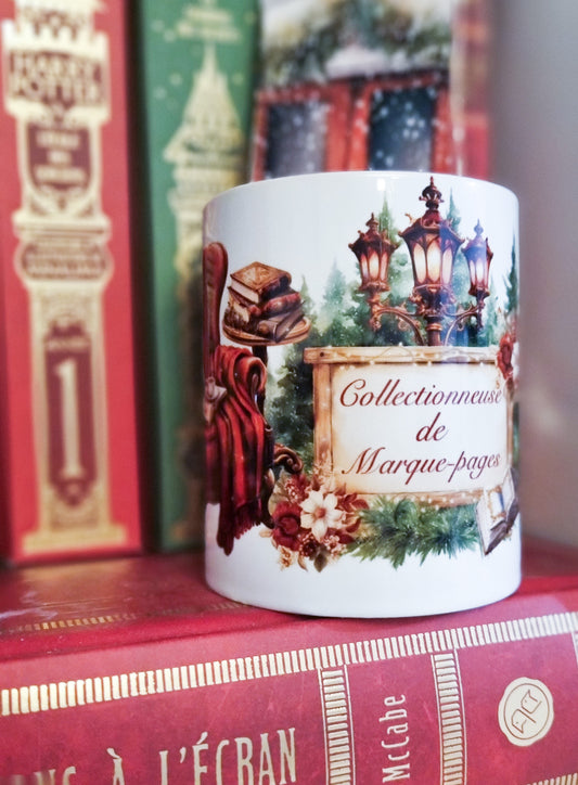 Pot en céramique-Collectionneuse de marque-pages version Hiver-EDITION LIMITEE