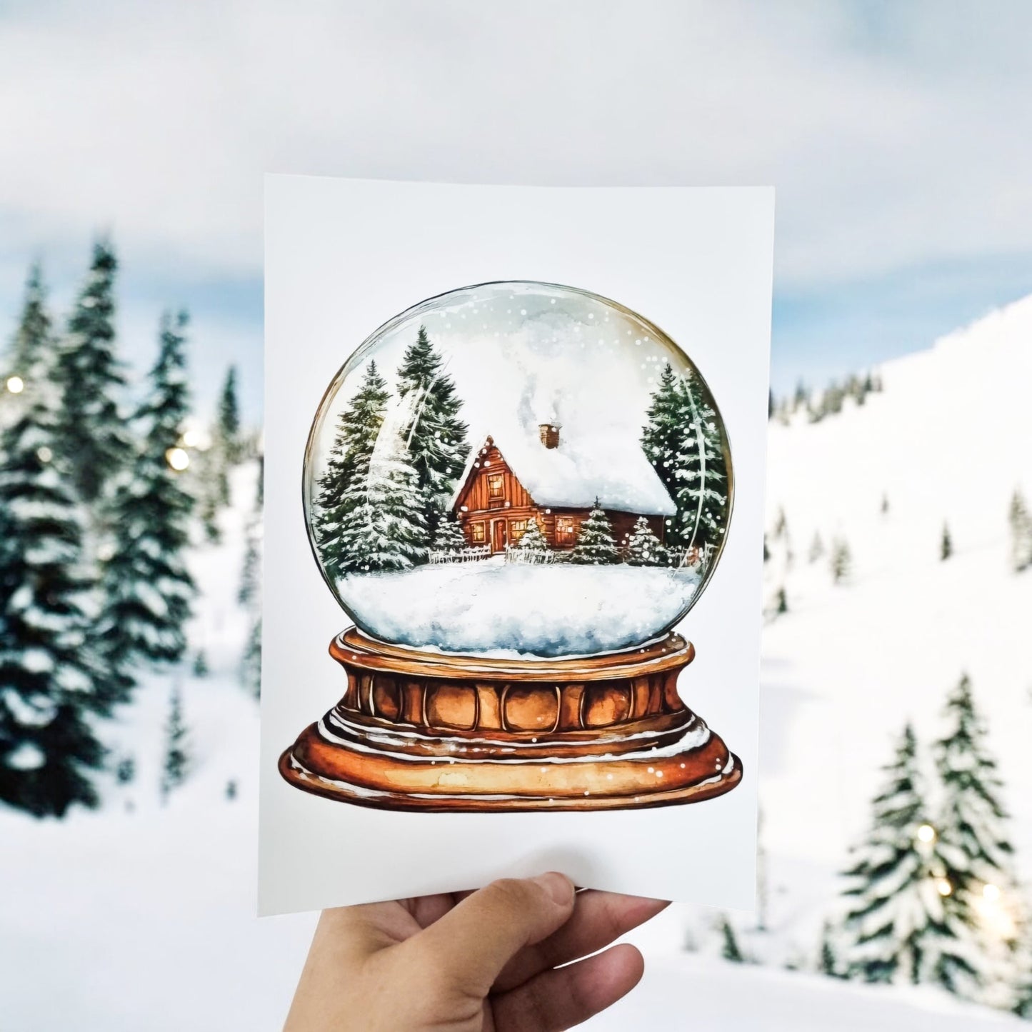 Affiche Boule à neige - La Papet' Littéraire
