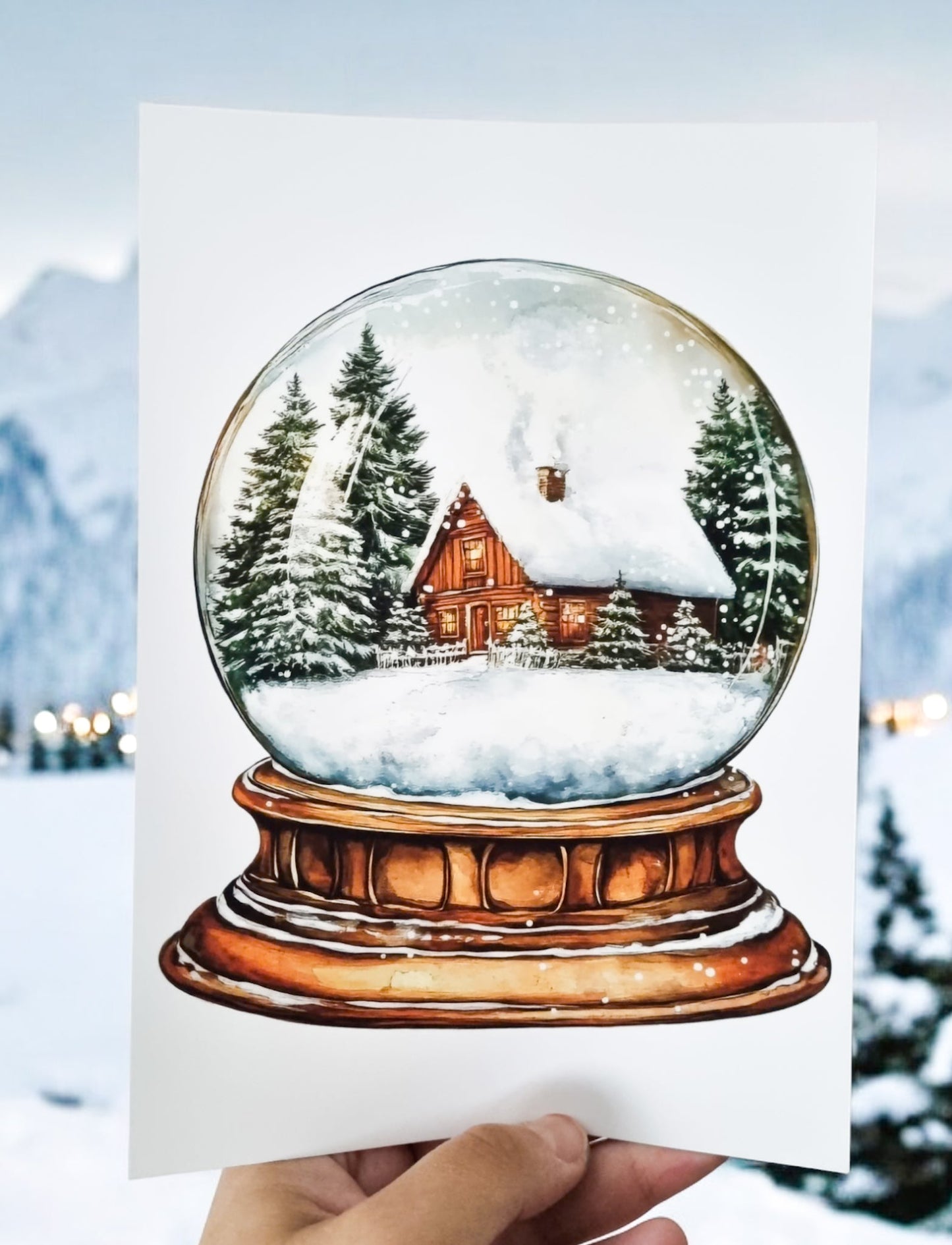 Affiche Boule à neige - La Papet' Littéraire