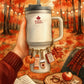 Affiche ou carte – Quencher Stanley Maple & Mist en forêt d’automne - La Papet' Littéraire