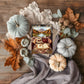 Affiche ou carte – Vue d’automne depuis un van & lecture à deux - La Papet' Littéraire