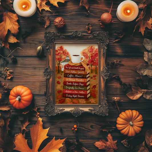 Affiches et carte – Pile de Livres Gilmore Girls & Gazebo - La Papet' Littéraire