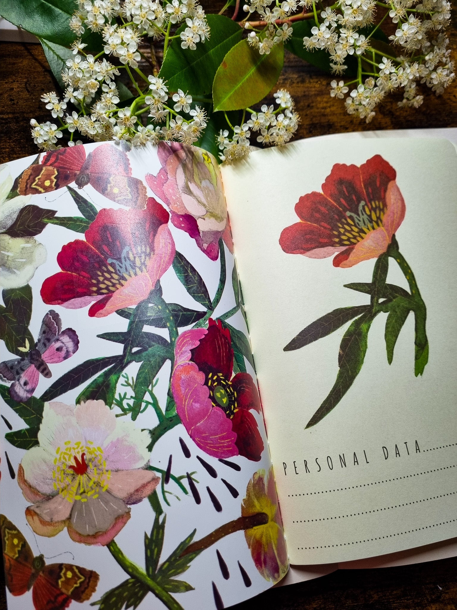 Carnet de notes A5-Au coeur des pivoines - La Papet' Littéraire