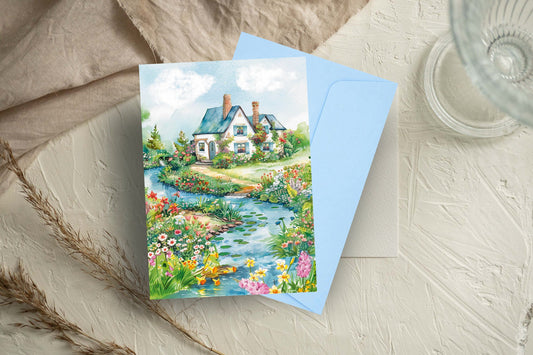 Carte A2 Week-end au cottage - La Papet' Littéraire