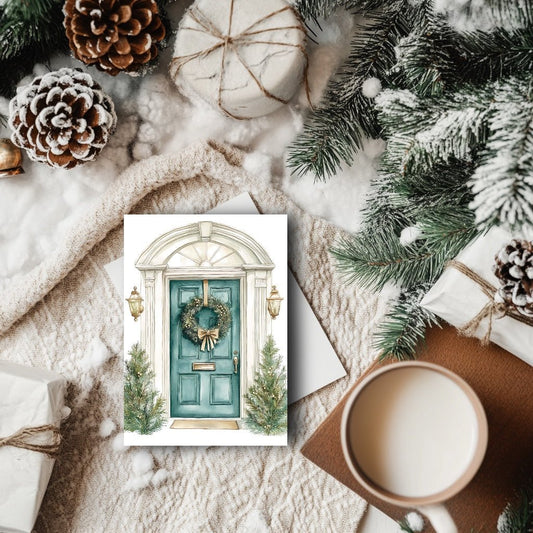 Carte & affiche hiver – La Porte de l’Hiver | Décoration murale & papeterie poétique - La Papet' Littéraire