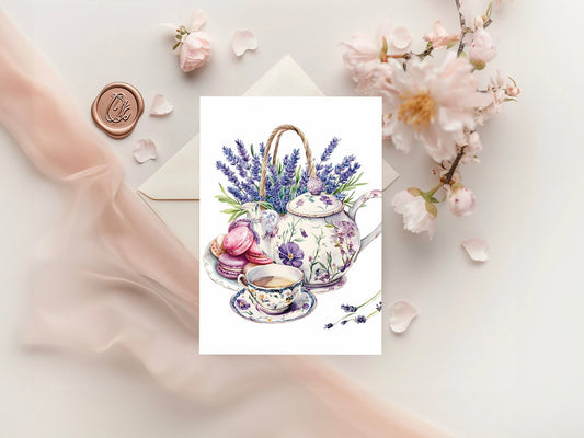 Carte de correspondance L'Art du Tea Time - La Papet' Littéraire