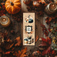 Duo de marque - pages Hello Autumn – Citrouilles & ambiance cosy noir et beige - La Papet' Littéraire