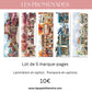 Lot de 5 marque - pages – Les Promenades | Papeterie illustrée de saison - La Papet' Littéraire
