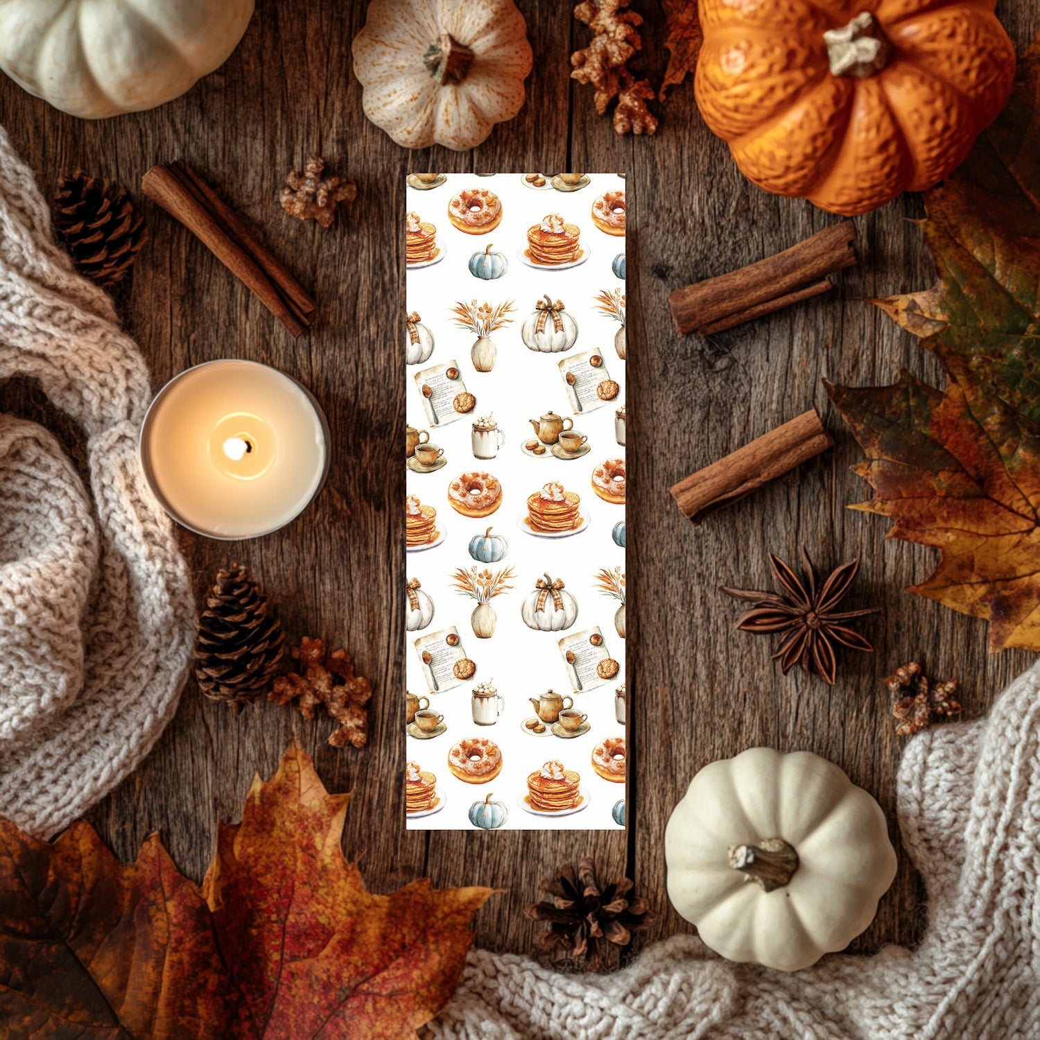 Lot de deux marque - pages – Tea Time d'Automne - La Papet' Littéraire