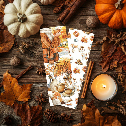 Lot de deux marque - pages – Tea Time d'Automne - La Papet' Littéraire