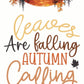 Marque - page automne – Leaves Are Falling, Autumn Calling - La Papet' Littéraire